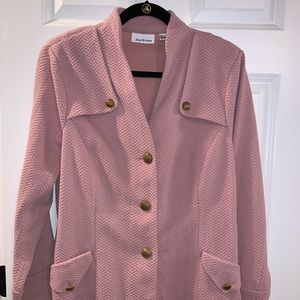 EUC Joan Rivers Dusty Rose Long Blazer/Jacket, L